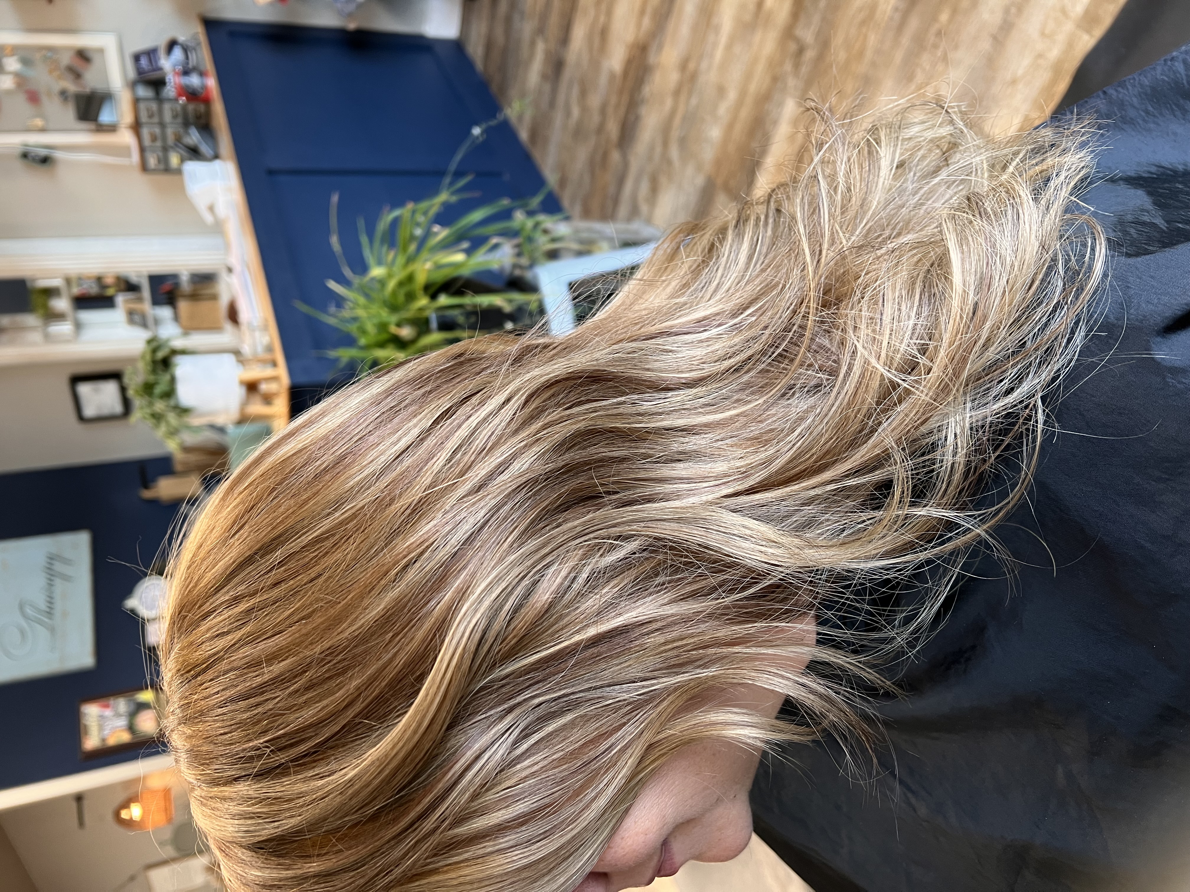 Blonde balayage highlights