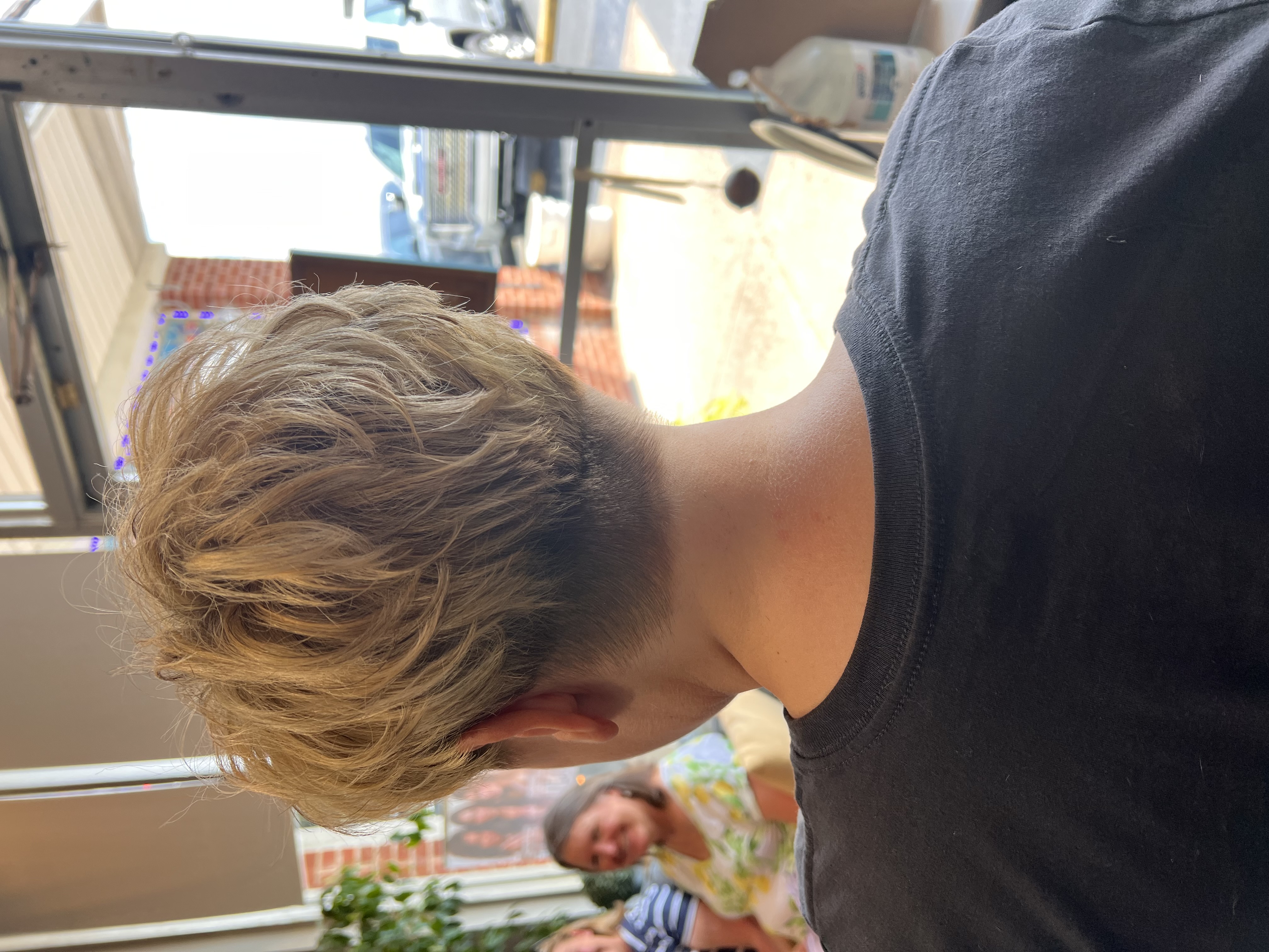 Fresh blonde cut